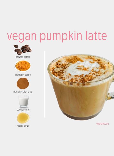 Sweet Pumpkin Recipes, Vegan Coffee Creamer, Carleigh Bodrug, Vegan Pumpkin Spice Latte, Pumpkin Spice Drinks, Vegan Pumpkin Spice, Pumpkin Spiced Latte Recipe, Vegan Recipes Plant Based, Spiced Drinks