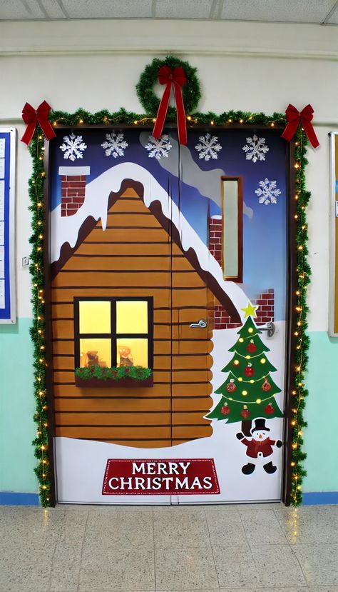 17+ Festive Christmas Classroom Door Decorating Ideas to Spread Holiday Cheer 🎄✨ Classroom Door Decorating Ideas, Classroom Door Decorating, Teacher Door Decorations, Door Decorating Ideas, Diy Christmas Door Decorations, Door Decorations Classroom Christmas, Holiday Door Decorations, Diy Christmas Door, Christmas Door Decorating Contest