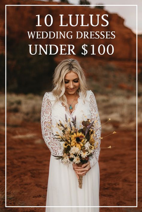 If you are looking for an affordable option for your wedding or elopement dress, here are 10 great options from Lulus to get you started with your budget shopping. Cheap Long Sleeve Wedding Dress, 2023 Winter Wedding Dresses, Amazon Wedding Dress Bridal, Wedding Dress For Eloping, Wedding Dress Budget, Cheap Elopement Dress, Affordable Wedding Dresses Under 500, Wedding Dress Under $250, Boho Budget Wedding