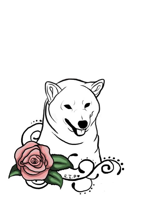 Shiba Inu Tattoo, April Crafts, Paper Carving, America Girl, Human Drawing, Memorial Tattoo, Cute Tattoos For Women, Animal Tattoos, Shiba Inu