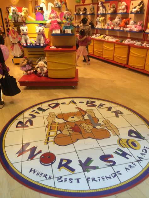 Build a Bear - Bear Workshop - Toy Shop - Layout - Landscape - Colour - Soft Toys - Visual Merchandising - www.clearretailgroup.eu Build A Bear Nostalgia, Build A Bear Store, Build A Bear Shop, Layout Landscape, Core Memories, Bear Shop, 90s Toys, Bear Bear, 2000s Aesthetic