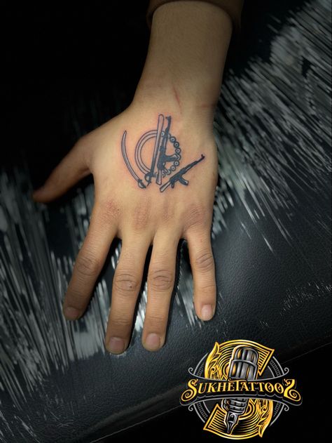 Punjabi Tattoo Ideas, Punjabi Tattoo Ideas Women, Punjab Tattoo Ideas, Sikh Tattoo Ideas, Punjab Tattoo, Sikh Tattoo, Middle Finger Tattoos, Wrist Tattoo Ideas, Wrist Tattoo Designs