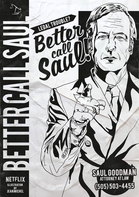 Better Call Saul on Behance Better Call Saul Illustration, Better Call Saul Posters Art, Breaking Bad Poster, Breaking Bad Art, Graphic Design Illustration Art, Tattoo Posters, Design Illustration Art, Saul Goodman, Video Games Gift