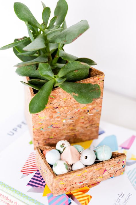 Cork Sheet Crafts, Ikea Planters, Cheap Planters, Diy Office Organization, Cork Sheet, Office Organizer, Plant Display, Diy Office, House Plant Care