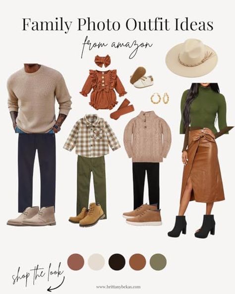 Fall Family Pictures Outfits Olive Green, Neutral Fall Family Photo Outfits, Fall Picture Outfits, Amazon 2023, Olive Green Outfit, Fall Photo Outfits, Fall Family Outfits, Family Photo Outfit Ideas, Christmas Pictures Outfits