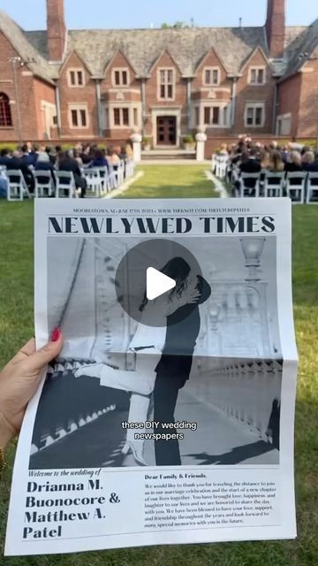 Newspaper Club on Instagram: "“These DIY newspapers were one of the most talked-about details at our wedding!” 📰😍 Want to get creative and wow your guests on your big day? Say hello to the wedding newspaper! 

We love this example created by @dri_buono, which features their love story, guest awards, order of service and a custom crossword puzzle ✍️ Designed using our free @canva template (link in bio!) and printed on our #digitaltabloids." Diy Wedding Newspaper, Newspaper Club, Diy Newspaper, Wedding Newspaper, Order Of Service, Puzzle Design, Get Creative, Crossword Puzzle, Canva Template