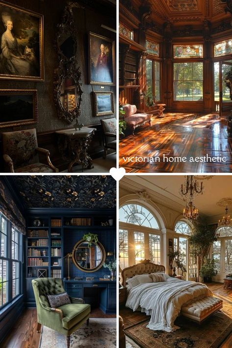 Victorian Home Aesthetic, Victorian Maximalism, Victorian Era Aesthetic, Ornate Mirrors, Witchy Cottage, Valley House, Amazon List, Victorian Home Decor, Ornate Mirror