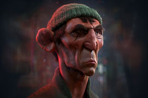 Tough guy - character design, by azinjanati - https://bit.ly/2O0ZYJm Textured with #SubstancePainter #3dart #digitalart Guy Character, 3d Craft, Tough Guy, Lee Jeffries, Tim Burton, Stop Motion, Painter, Motion, Digital Art