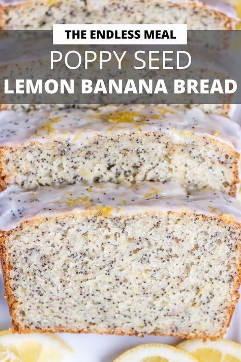 Lemon Poppyseed Banana Bread, Banana Poppyseed Cake, Banana Poppyseed Muffins, Poppy Seed Banana Bread, Banana Poppy Seed Bread, Banana Poppy Seed Muffins, Banana Lemon Bread, Lemon Banana Cake, Lemon Banana Muffins