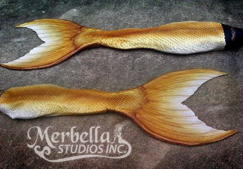 Golden Silicone Functioning Tail by MerBellas.deviantart.com on @DeviantArt Potc Aesthetic, Yellow Mermaid Tail, Merbella Studios, Mermaid Tail Silicone, Raven Instagram, Mermaid Things, Realistic Mermaid Tails, Yellow Mermaid, Professional Mermaid