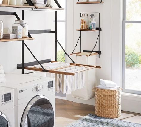 Dream Laundry Room, Laundry Solutions, Organization Laundry, Laundry Room Renovation, Laundry Ideas, Drying Rack Laundry, Laundry Mudroom, Mudroom Laundry, Laundry Room Inspiration