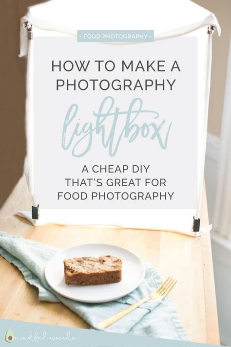 How to Make a Photography Lightbox -- This DIY lightbox is PERFECT for food photography! What's even better is it's a fraction of the cost of a professional photography lightbox #foodphotography #foodphotographytips #photography #photographylighting #diy | mindfulavocado Photography Boxes, Food Photography Lighting, Light Box Photography, Digital Photography Lessons, Best Food Photography, Digital Photography Backdrops, Logo Photography, Photography Light, Food Photography Inspiration