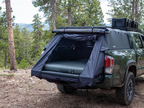 Topper Tent 4x4 Setup, Wood Camper, Truck Bed Camping, Land Cruiser 80, Bug Screen, Truck Tent, Land Cruiser 200, Truck Camping, Overland Vehicles