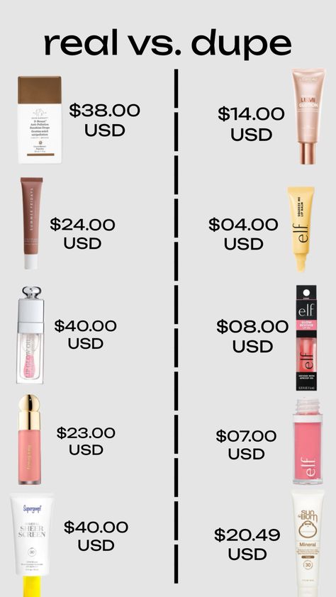 #expensive #dupesssss #skincare #makeup #ulta #sephora #affordable Cheap Sephora Must Haves, Best Sephora Makeup, Ulta Must Haves, Cheap Makeup Products, Sephora Must Haves, Makeup Removal Tips, Makeup Ulta, Makeup Products Sephora, Ulta Makeup