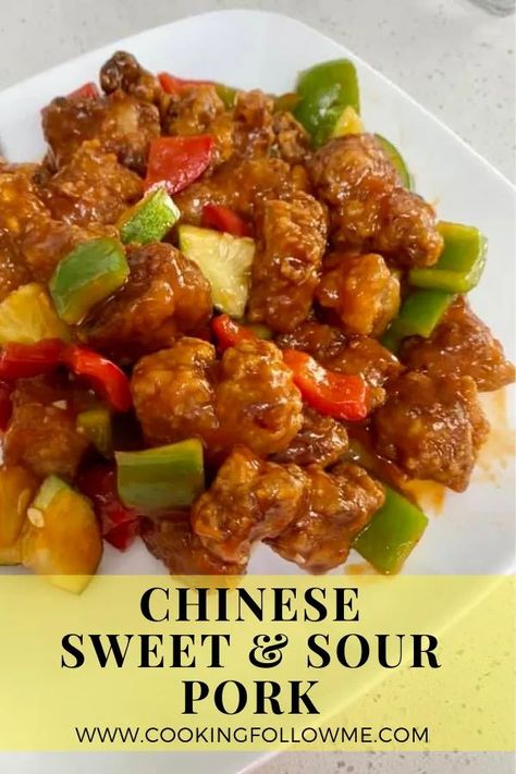 So DELICIOUS，even restaurant Sweet & Sour Pork doesn’t stay CRISPY! 100% much better than food panda！TRY Chinese Sweet and Sour Pork TODAY! #Chinese #Sweet and #Sour #Pork Sweet Chilli Chicken Recipe, Chinese Sweet And Sour Pork, Sweet And Sour Pork Recipe, Sweet N Sour Pork Recipe, Sweet Sour Pork, Food Panda, Sweet Chilli Chicken, Chinese Chicken Recipes, Chinese Cooking Wine