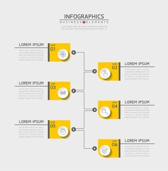 Premium Vector | Infographics design concept with 6 steps or options Agenda Design, Business Infographic Design, Circle Infographic, Process Infographic, Infographics Design, Data Visualization Design, Info Graphics, Data Design, Infographic Design Template