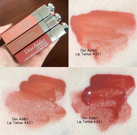 Dior Lip Tattoo, Mac Lipstick Swatches, Dior Lip, Luxury Lipstick, Classic Makeup, Dior Addict Lip, Makeup Accesories, Makeup Supplies, Lip Balm Set