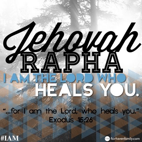 Jehovah Rapha, Exodus 15 26, Healing Bible Verses, Happy Sabbath, Inspirational Quotes God, Quotes God, Names Of God, Prayers For Healing, Christian Shirt