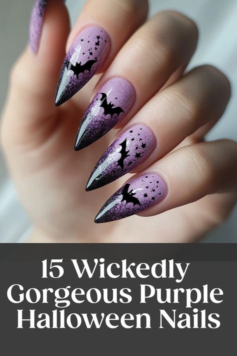 Transform your Halloween look with mesmerizing purple halloween nails! Whether you opt for elegant acrylic extensions or spooky designs, purple nails are a must-have this festive season. Dive into the world of creativity and show off your unique style with eye-catching nail art that will make you stand out at any Halloween party. Discover endless possibilities to express your spooky spirit with stunning purple nail colors and intricate designs. Elevate your costume with striking purple halloween Purple Nail Colors, Mummy Nails, Purple Halloween Nails, Acrylic Extensions, Pumpkin Queen, Purple Nail Designs, Purple Nail, Purple Halloween, Nails Halloween