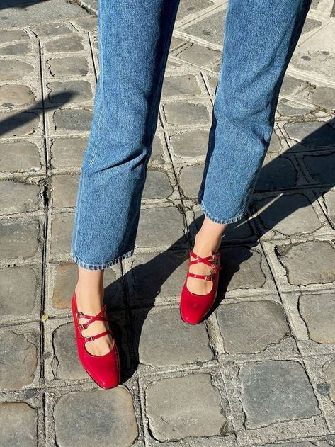 My thoughts on the cute red Carel Kina mary janes! These are the ultimate French girl shoes. #shoes #frenchgirlstyle #frenchstyle #parisianstyle #parisienne #parisstreetstyle #streetstyleparis #howtobeparisian French Shoes Style, Carel Kina, French Fashion Icons, Red Mary Jane Shoes, Marry Jane, Carel Paris, French Shoes, Parisian Outfits, Zapatos Mary Jane