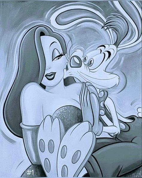 Chicano Drawings Love, Jessica Rabbit Drawing, Jessica Rabbit And Roger Rabbit, Jessica Rabbit Tattoo, Chicano Art Style, Chicano Cartoon Art, Chicano Drawing, Chicano Love Art, Jessica Rabbit Cartoon