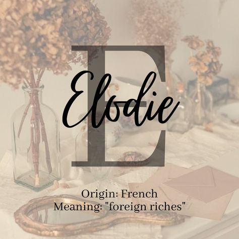 Elaine Meaning, Elodie Name, Lilian Name Meaning, Eloise Name Meaning, Elodie Name Meaning, Elliana Name Meaning, Pretty Writing, Baby D, Name Change