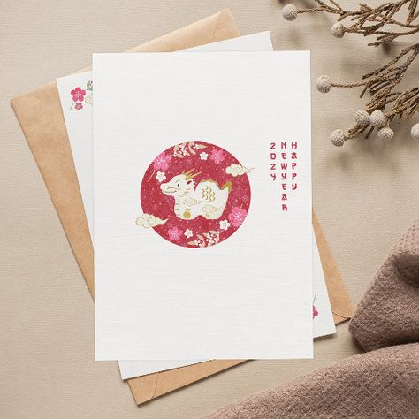 Year Of Dragon, Chinese New Year 2024, Chinese New Year Card, 2024 Year, Red Envelope, New Year Card, Year 2024, Good Fortune, Family Traditions