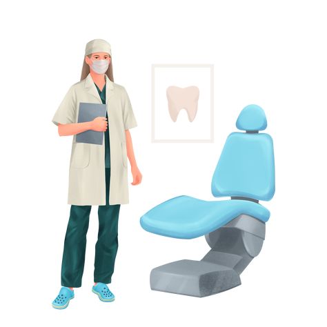 Dentistry Illustration, Dentist Illustration, Dentist Room, Doctor Wedding, Office Clipart, Office Illustration, Doctor Coat, Dental Equipment, Dental Surgeon