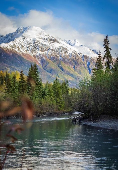 Natural beauty near Alaska's largest city. Mountains, rivers, and forest are easily accessible. Alaska Travel Cruise, Alaska Pictures, Alaska Photography, Alaska Mountains, North To Alaska, Alaska Vacation, In The Middle Of Nowhere, Anchorage Alaska, Middle Of Nowhere