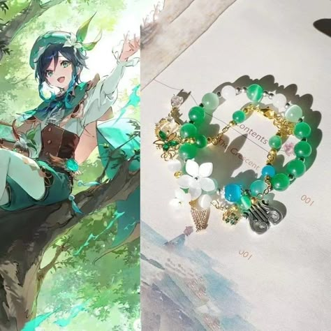 Venti Accessories, Genshin Stuff To Buy, Genshin Impact Merchandise, Genshin Impact Inspired Jewelry, Venti Inspired Outfits, Genshin Impact Craft Ideas, Venti Modern Au, Venti Archon Outfit, Genshin Accessories