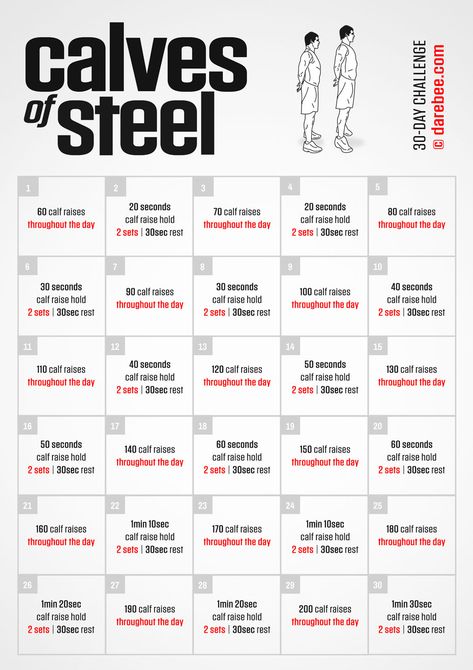 Calves of Steel Challenge Calf Exercises At Home, Monthly Fitness Challenge, Leg Workout Challenge, Month Workout Challenge, Exercise Challenge, Calf Exercises, Staff Morale, Workout Goals, Leg Workouts