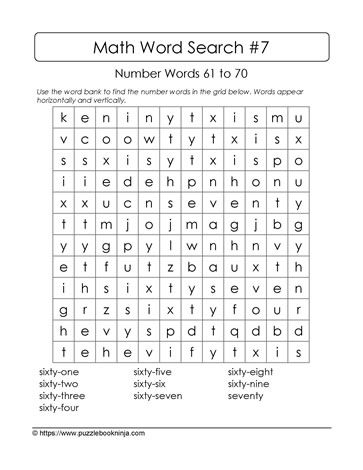 Find A Word Math Word Search Math Word Search, Find A Word, Science Puzzles, Number Puzzles, Math Words, Word Search Puzzles, Differentiated Instruction, Number Words, Word Bank