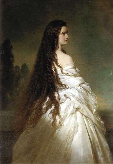 Empress Elisabeth of Austria by Franz Xaver Winterhalter Franz Xavier Winterhalter, Elisabeth Of Austria, Empress Sissi, Franz Xaver Winterhalter, Starověký Egypt, Empress Elisabeth, Giovanni Boldini, Istoria Artei, William Adolphe Bouguereau