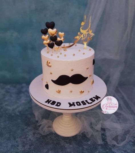 Chocolate Cake For Husband Birthday, 41st Birthday Cakes For Men, Mustache Cake For Men, Frosting Designs Cake, Mini Cake For Men, 29th Birthday Cakes For Him, Cake Designs For Husband Birthday, Bday Cake For Men, Bday Cake For Husband