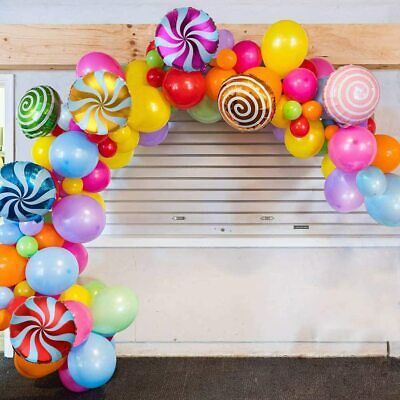 Candy Balloon Garland, Candyland Party Decorations, Candy Balloons, Lollipop Party, Candy Land Birthday Party, Candy Birthday Party, Candyland Birthday, Candyland Party, Candy Theme