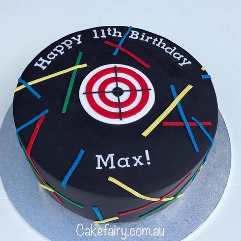 Game Cake Ideas, Laser Tag Cake, Laser Party, Laser Game, Birthdays Cakes, Laser Tag Birthday Party, Laser Tag Party, 10 Cake, Laser Tag Birthday