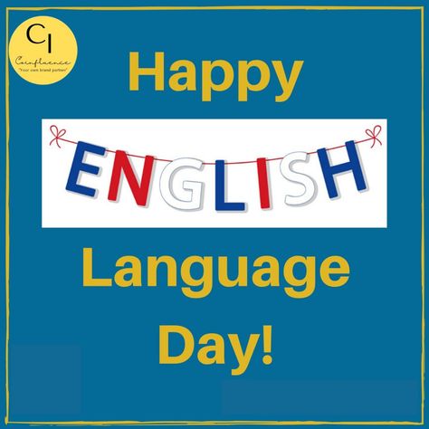 World English Language Day, Learn Instagram, English Day, Learning Grammar, National Days, Growth Marketing, Growth Strategy, Marketing Business, English Teacher