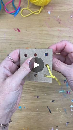 637K views · 7K reactions | These DIY lacing boards make excellent busy bags to work on fine motor skills! #busybag #boredombuster #finemotorskills #finemotoractivity #busybags #finemotoractivities | Construction Paper Crafts for Kids | Construction Paper Crafts for Kids · Original audio Lacing Activities For Kids, Crafts For Kids Construction Paper, Busy Bags For Toddlers, Construction Paper Crafts For Kids, Kids Construction, Construction Paper Crafts, Challenges Activities, Diy Toddler, Educational Games For Kids