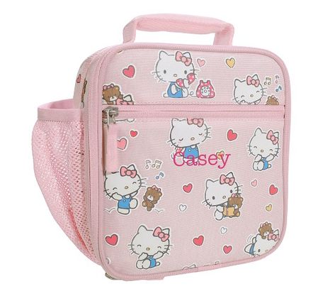 Mackenzie Collection | Pottery Barn Kids Kid School Lunch, Hello Kitty Hearts, Oc Building, Hoodies Ideas, Baby Lunch, School Lunch Boxes, Kids Bed Linen, Cute Stationary School Supplies, Kids Lunch Bags