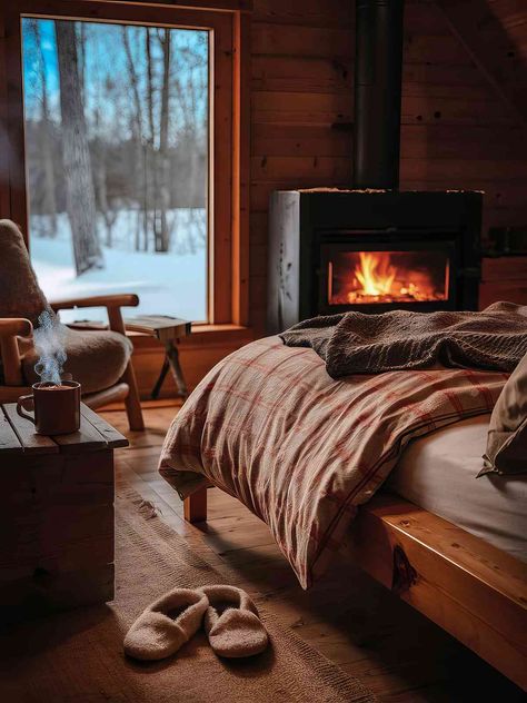 Mountain Cabin Interiors With Fireplace Small Cabin Interiors Cozy, Winter Cabin Interior, Mountain Cabin Interiors, Cabin Interiors Cozy, Rustic Log Cabin Interior, Mountain Cabin Interior, Cozy Cabin Interior, Rustic Cabin Interior, Cozy Mountain Home