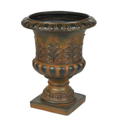 With the Classic Rustic Urn Planter, you can plant flowers, vegetables, herbs and more in nearly any space thanks to its durable clay construction. This planter also comes adorned with ornate details making it a great accent piece. Resin Planters, Large Flower Pots, Magnesium Oxide, Urn Planters, Outdoor Tablecloth, Planter Pots Outdoor, Outdoor Pots, Outdoor Lawn, Cast Stone