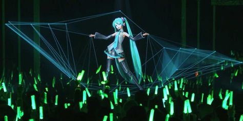 She has been sweeping the Japanese music charts. Miku Concert, Japanese Scenery, Vision Board Photos, Miku Hatsune, Japanese Music, Titan Anime, The Music Industry, City Scene, Music Charts