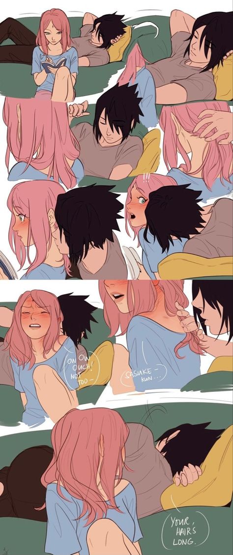 Sakura Sasuke, Sasuke Sakura Sarada, Comics Anime, Sasuke Sakura, Naruto Comic, Sakura Uchiha, Anime Fairy, Naruto Funny, Sakura And Sasuke