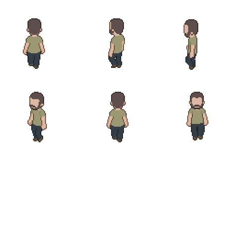 Pixel Art Characters Isometric, 2d Video Game Character Design, Pixel Walk Animation, Top Down Pixel Character, Isometric Character Design, Pixel Art Walking Animation, Pixel Art Sprites Character Design, Pixel Art Characters Tutorials, Pixel Tileset