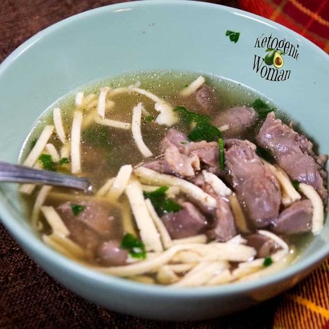 Chicken Gizzard Soup Chicken Gizzard Soup, Ketogenic Woman, Sims Home, Gizzards Recipe, Protein Sparing Modified Fast, Carnivore Keto, Organ Meat, Keto Carnivore, Chicken Gizzards