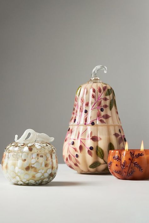 Autumn Scented Candles, Amber Decor, Anthropologie Fall, Pumpkin Souffle, Anthropologie Candle, Pumpkin Vase, Pumpkin Candle, Good Burns, Ceramic Pumpkin