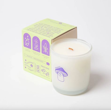 BOHEMIA - LEMONGRASS, LAVENDER + SAGE Remember that one time in BC when you got your tarot cards read in that random van? This candle smells like that. Except...fresher. Like lavender, lemongrass, and sage, without the dusty cushions or running out of gas on the highway. Floral, fresh $1 from every candle sold supports the creation of inclusive and inviting spaces Crackling wooden wick Plant based coconut soy wax Scented with high quality, phthalate free fragrance oils 40-45 hour burn time with Maple Dip, Candle In Jar, Out Of Gas, Maple Cookies, Inspiration Typographie, Milk Jar, Maple Butter, Candle Brand, Candle Smells