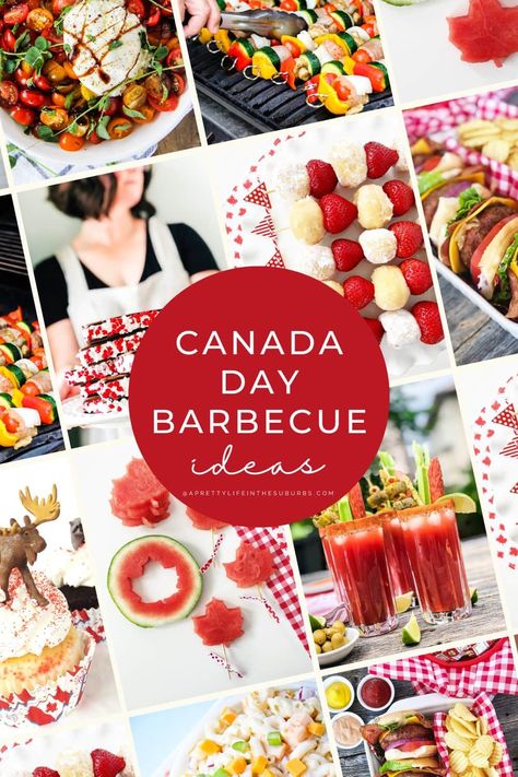 Looking for recipe ideas for Canada Day? This Canada Day Menu includes ideas for main dishes, sides, desserts and more. Happy Canada Day, eh! Canada Day Menu Ideas, Canada Day Celebration Ideas, Canada Day Food Appetizers, Canada Day Food Bbq, Canada Day Party Food, Canada Day Treats, Canada Day Bbq Party Ideas, Canada Day Party Ideas, Canada Day Dessert