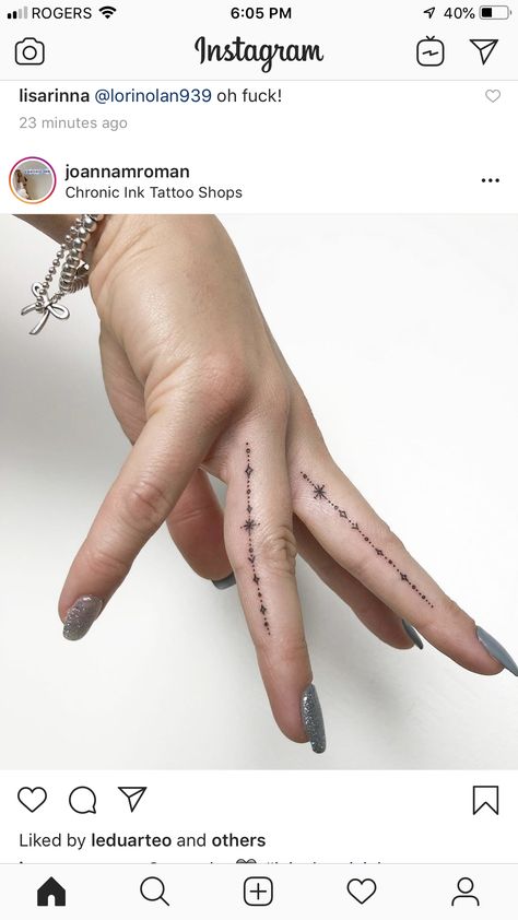 Sparkly Finger Tattoo, Art Deco Finger Tattoo, Inner Finger Tattoos, Aster Tattoo, Inner Finger Tattoo, Peter Pan Tattoo, Jagua Tattoo, Small Finger Tattoos, Petite Tattoos