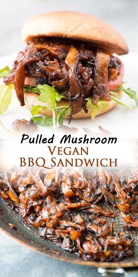 Pretzel Bun Sliders, Mushroom Bbq, Sticky Bbq Sauce, Bbq Sandwich Recipe, Vegan Sliders, Sliders Recipes, Bbq Sandwich, Pretzel Bun, Gourmet Sandwiches